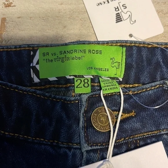 NWT Free People SR vs. Sandrine Rose “The Virgin Label” Jeans - Picture 2 of 7